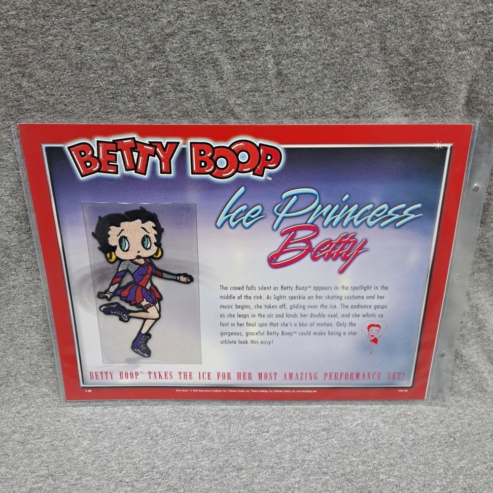 Betty Boop Patch‎ Ice Princess Betty Clothing Patch Collectible Vintage Skating